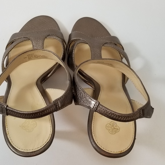 Isola Ibera Anthracite Leather Slingback Open Toe - Picture 5 of 7